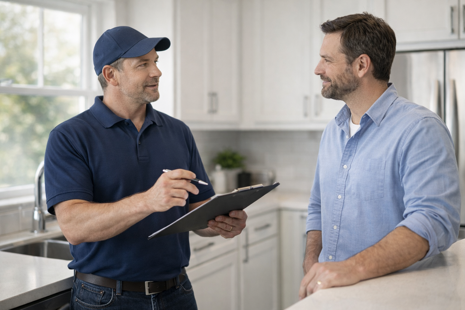 Plumber explains faucet to homeowner.png